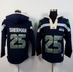 Jerseys Factory Cheap Seattle Seahawks #25 Richard Sherman Navy