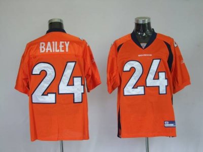 Jerseys Factory Cheap Broncos #24 Champ Bailey Orange Stitched N