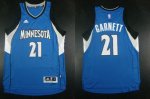 Jerseys Factory Cheap Timberwolves #21 Kevin Garnett Blue Road S