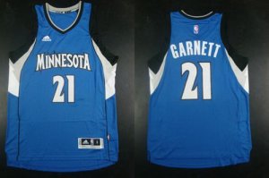 Jerseys Factory Cheap Timberwolves #21 Kevin Garnett Blue Road S