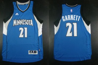 Jerseys Factory Cheap Timberwolves #21 Kevin Garnett Blue Road S