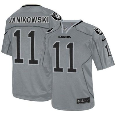 Jerseys Factory Cheap Nike Raiders #11 Sebastian Janikowski Ligh