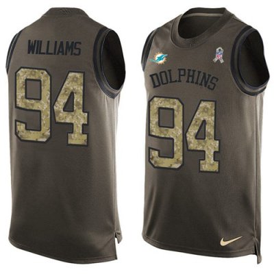 Jerseys Factory Cheap Nike Dolphins #94 Mario Williams Green Men