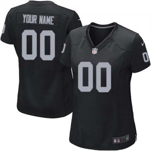 Jerseys Factory Cheap Nike Oakland Raiders Customized Black Embr
