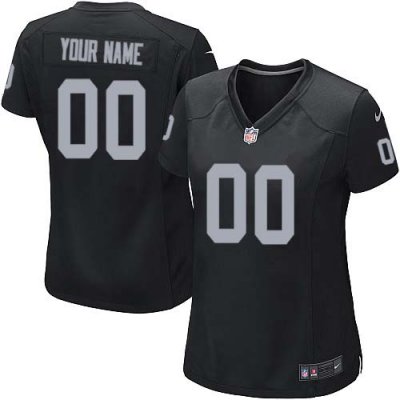 Jerseys Factory Cheap Nike Oakland Raiders Customized Black Embr