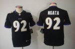 Jerseys Factory Cheap Nike Ravens #92 Haloti Ngata Black Alterna