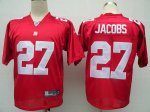 Jerseys Factory Cheap Giants #27 Brandon Jacobs Stitched Red Sti