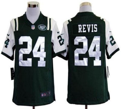 Jerseys Factory Cheap Nike Jets #24 Darrelle Revis Green Team Co