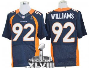 Jerseys Factory Cheap Nike Broncos #92 Sylvester Williams Navy B