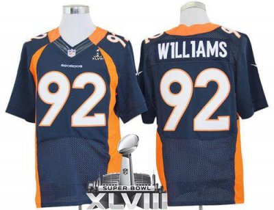 Jerseys Factory Cheap Nike Broncos #92 Sylvester Williams Navy B