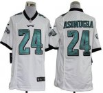 Jerseys Factory Cheap Nike Eagles #24 Nnamdi Asomugha White Men'