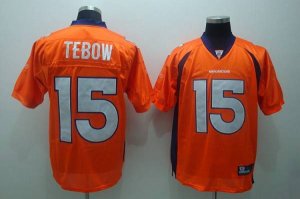 Jerseys Factory Cheap Broncos #15 Tim Tebow Orange Stitched NFL