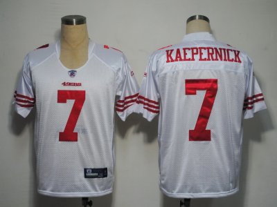 Jerseys Factory Cheap 49ers #7 Colin Kaepernick White Stitched N