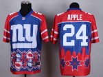 Jerseys Factory Cheap Nike Giants #24 Eli Apple Blue Men's Stitc