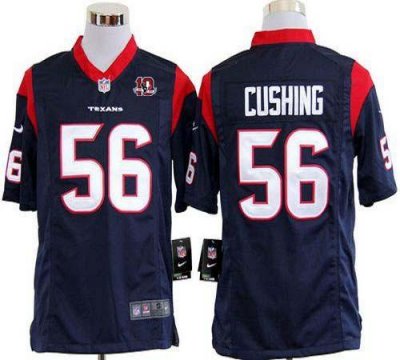 Jerseys Factory Cheap Nike Texans #56 Brian Cushing Navy Blue Te