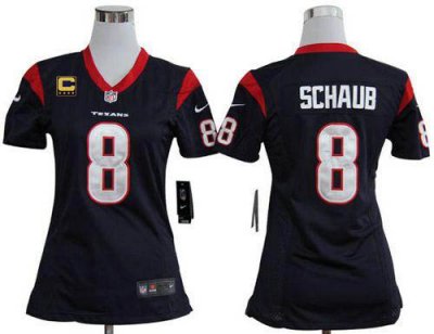 Jerseys Factory Cheap Nike Texans #8 Matt Schaub Navy Blue Team