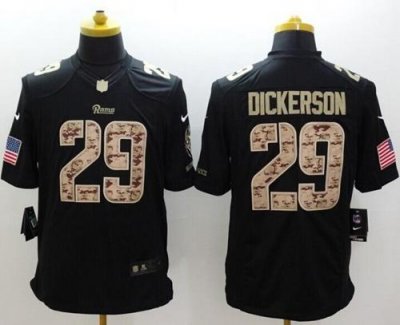 Jerseys Factory Cheap Nike Rams #29 Eric Dickerson Black Men's S