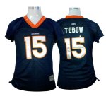 Jerseys Factory Cheap Broncos #15 Tim Tebow Blue Women's Field F
