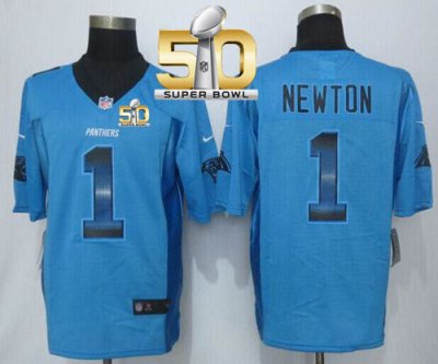 Jerseys Factory Cheap Nike Panthers #1 Cam Newton Blue Alternate