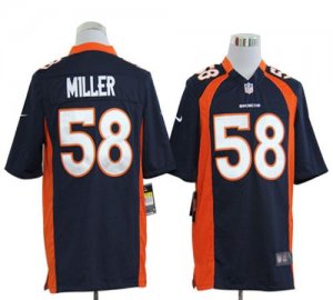 Jerseys Factory Cheap Nike Broncos #58 Von Miller Navy Blue Alte
