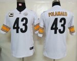 Jerseys Factory Cheap Nike Steelers #43 Troy Polamalu White With