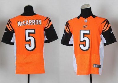 Jerseys Factory Cheap Nike Bengals #5 AJ McCarron Orange Alterna