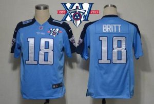 Jerseys Factory Cheap Nike Titans #18 Kenny Britt Light Blue Tea