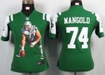 Jerseys Factory Cheap Nike Jets #74 Nick Mangold Green Team Colo