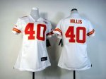Jerseys Factory Cheap Nike Chiefs #40 Peyton Hillis White Women'