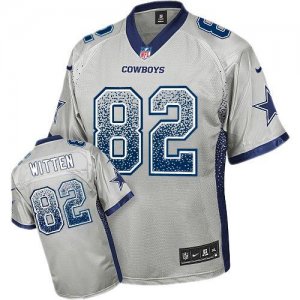 Jerseys Factory Cheap Nike Cowboys #82 Jason Witten Grey Men's S