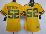 Jerseys Factory Cheap Nike Packers #52 Clay Matthews Yellow Alte