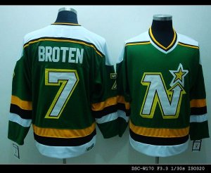 Jerseys Factory Cheap Stars #7 Neal Broten Embroidered Green CCM