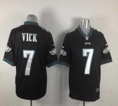 Jerseys Factory Cheap Nike Eagles #7 Michael Vick Black Alternat