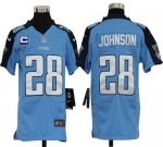 Jerseys Factory Cheap Nike Titans #28 Chris Johnson Light Blue T