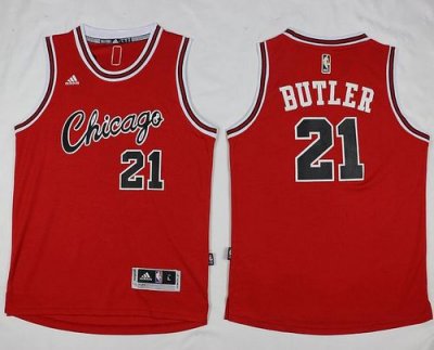 Jerseys Factory Cheap Bulls #21 Jimmy Butler Red Hardwood Classi