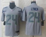 Jerseys Factory Cheap Nike Seahawks #24 Marshawn Lynch Grey Alte