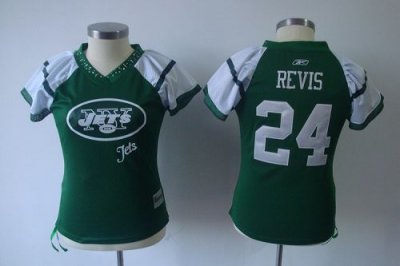 Jerseys Factory Cheap Jets #24 Darrelle Revis Green 2011 Women's