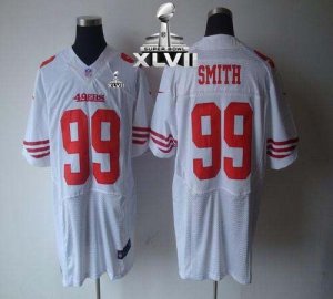 Jerseys Factory Cheap Nike 49ers #99 Aldon Smith White Super Bow