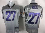 Jerseys Factory Cheap Ravens #27 Ray Rice Grey Shadow Stitched N
