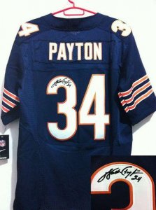 Jerseys Factory Cheap Nike Bears #34 Walter Payton Navy Blue Tea