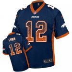Jerseys Factory Cheap Nike Broncos #12 Paxton Lynch Navy Blue Al