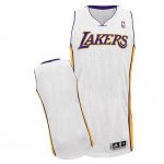 Jerseys Factory Cheap Revolution 30 Lakers Blank White Stitched