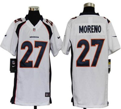 Jerseys Factory Cheap Nike Broncos #27 Knowshon Moreno White You
