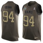 Jerseys Factory Cheap Nike Rams #94 Robert Quinn Green Men's Sti