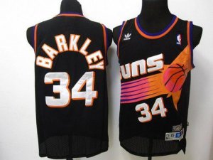 Jerseys Factory Cheap Suns #34 Charles Barkley Black Throwback S
