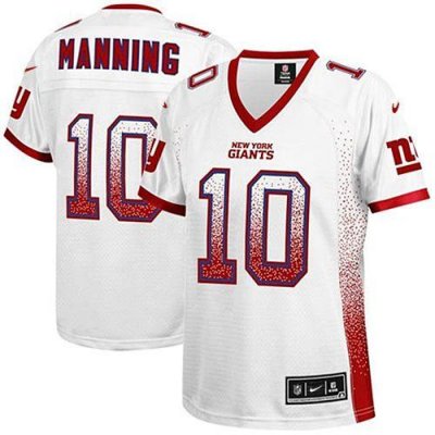 Jerseys Factory Cheap Nike Giants #10 Eli Manning White Women's