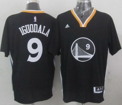 Jerseys Factory Cheap Warriors #9 Andre Iguodala New Black Alter