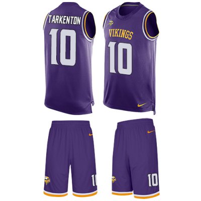 Jerseys Factory Cheap Nike Vikings #10 Fran Tarkenton Purple Tea