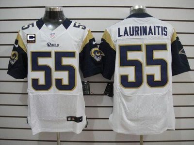 Jerseys Factory Cheap Nike Rams #55 James Laurinaitis White With