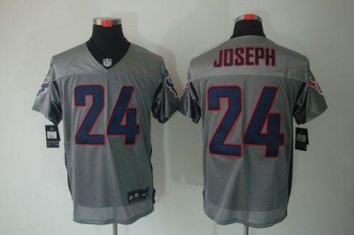 Jerseys Factory Cheap Nike Texans #24 Johnathan Joseph Grey Shad
